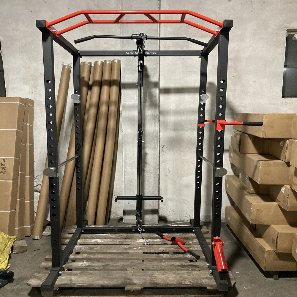
Linefar Fitness Power Rack Frame Multi-Functional Squat Stand Rack Fitness Comprehensive Power Cage 