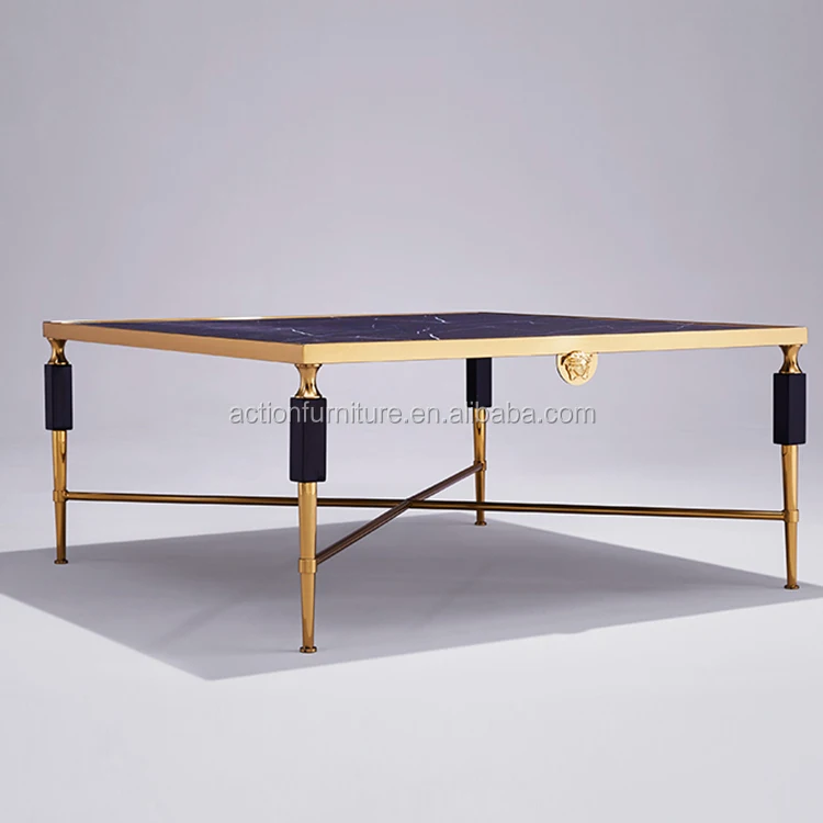 Living Room Furniture Stainless Steel Small Coffee Table China Style Tea Table For Home Hotel End Table