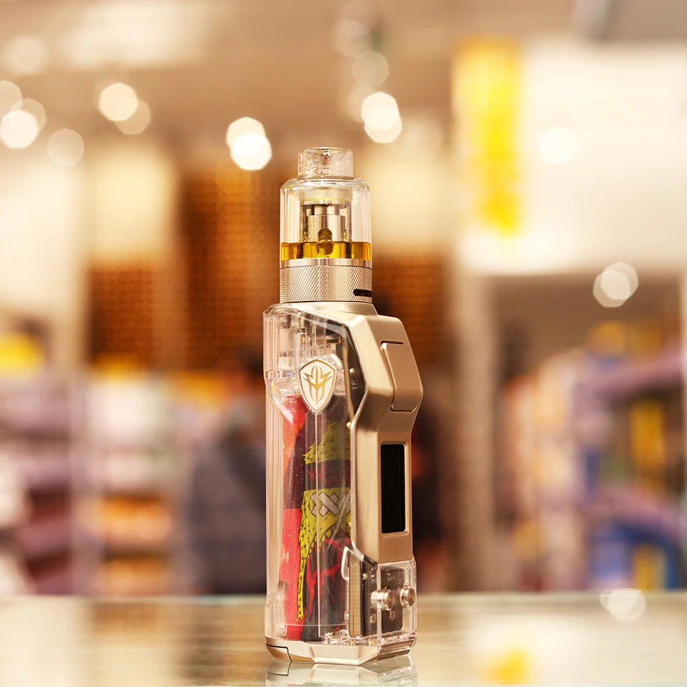 
Newest Rincoe Jellybox Box Mod mini 80W E Cigarette Box Mod vape External Dual 18650 batteries e-cigarette with display screen 