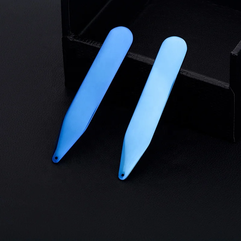 
SAVOYSHI Free Engraving Name Metal Collar Stays High polishing 4 Colors Collar Bones Special Gift For Mens Shirt Bone Stiffener 