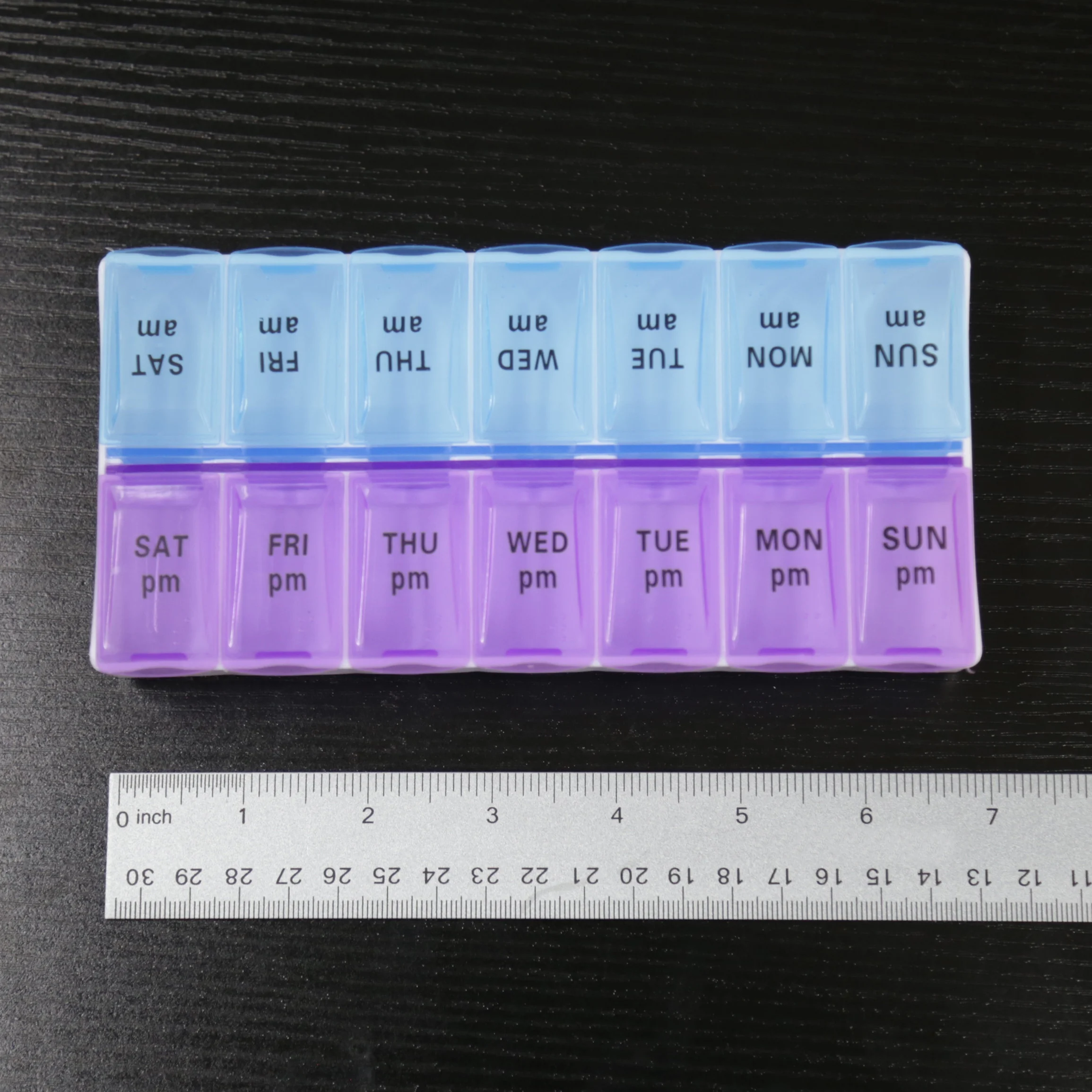 Weekly Pill Organizer, 7 Days Portable Travel Pill Box, Simple Plastic Pill Box