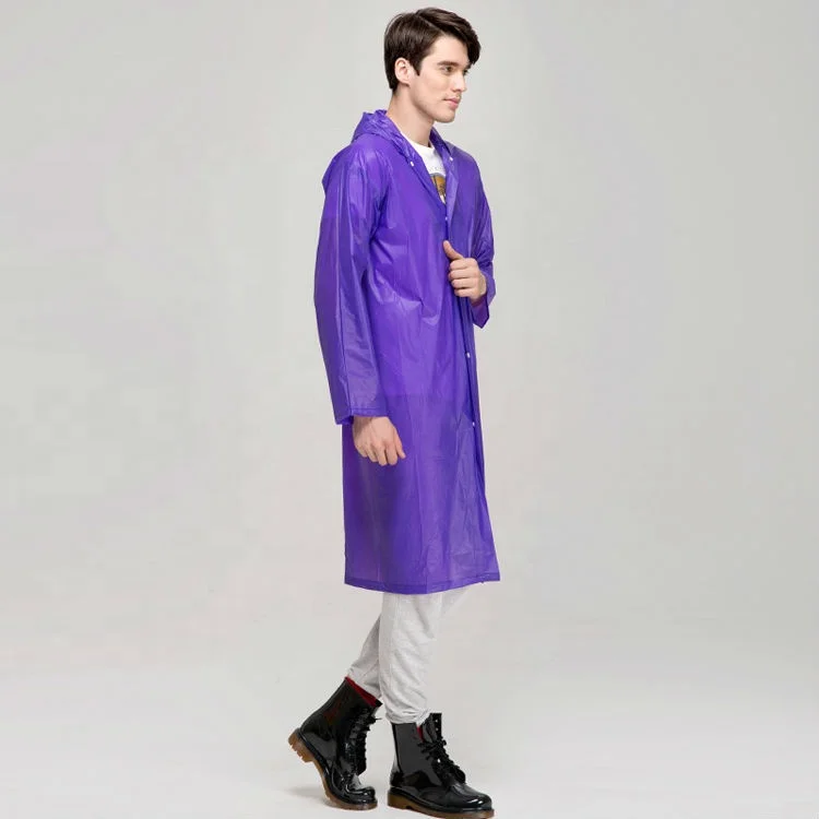 Adult plastiv EVA raincoat waterproof custom safety full body