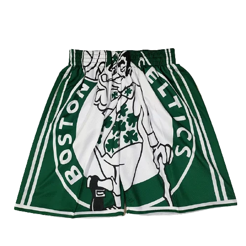 Hot sale 2022 Custom Logo NBA-Team Vintage Just don Basketball Shorts New Trends Mesh Print Flower Men Magic Polyester Shorts