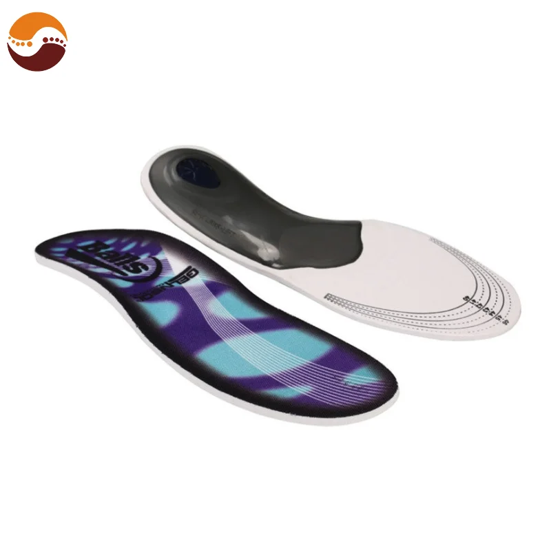 Customized Comfortable Screen Printing Designs Foot Massage Orthotic Insoles