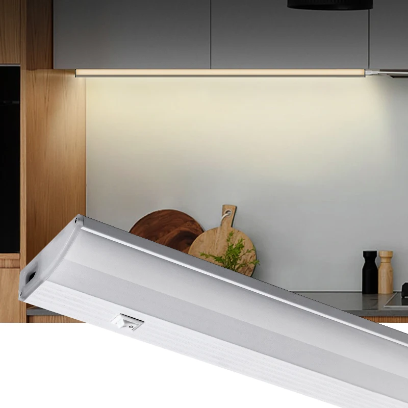 High Quality 2ft 7watt 600mm Color Change Kitchen Lighting 3cct Etl Ce  Slim Led Under Cabinet Light For Shelf Wardrobe