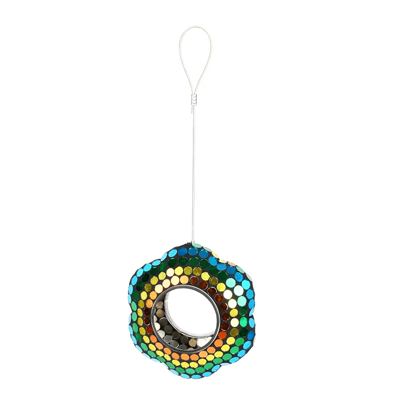 Изготовитель комплектного оборудования, круглая открывающаяся стеклянная мозаика, дизайн, американский европейский рынок, кормушка для птиц