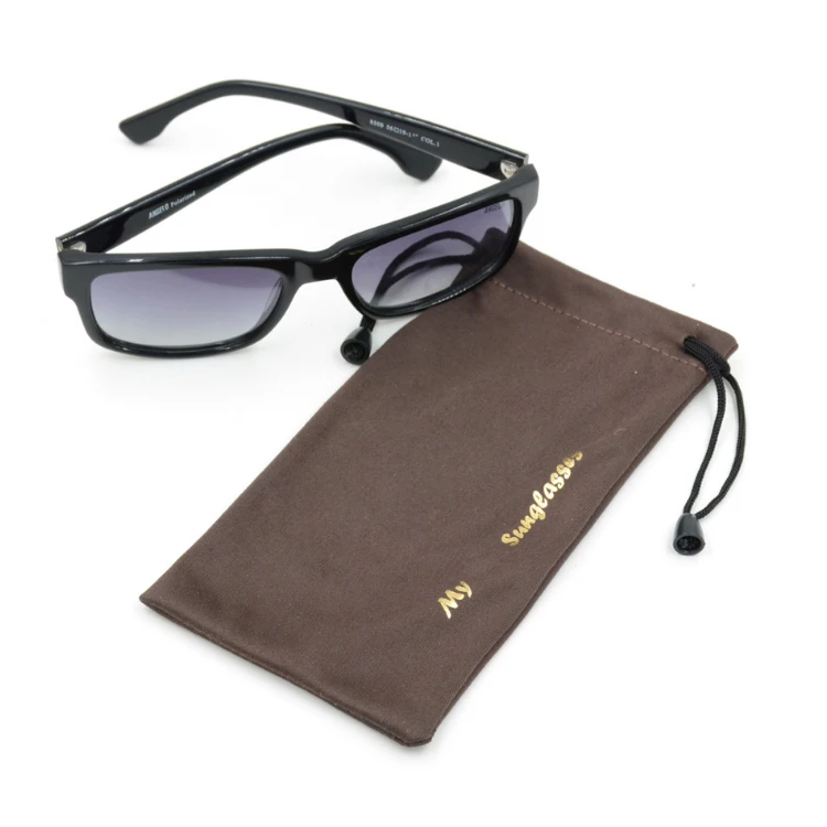 Cheap small MOQ custom print logo soft microfiber sunglasses pouch glasses drawstring bag for sale