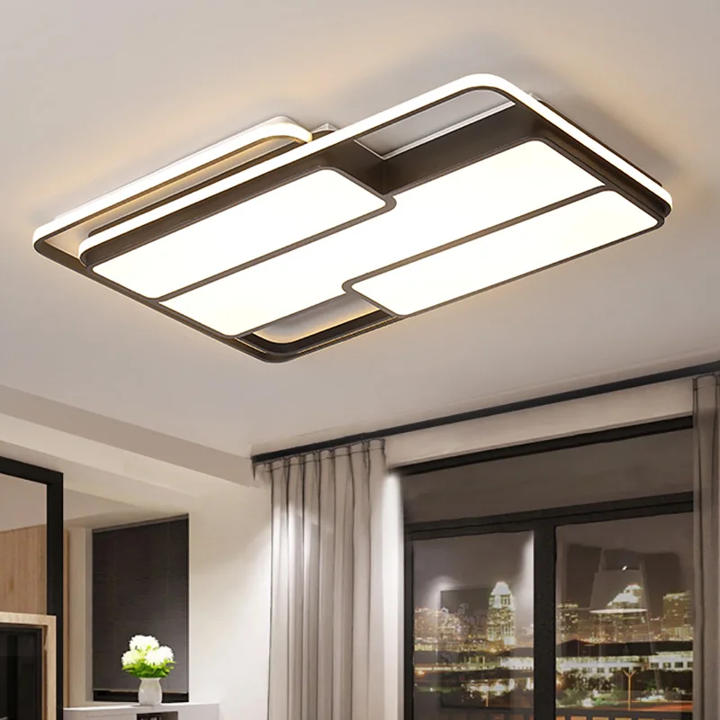 Alibaba supplier home decorative LED rectangle ceiling lamp modern ceiling light for living room