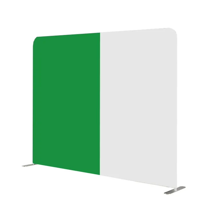 Portable high quality straight tension fabric white wall photobooth backdrop photography