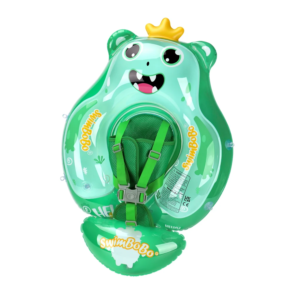 Swimbobo Kids Green Inflatable Floating Swimming Safe Floats Child Swim Pool For Babies Water Toy Ring PVC Baby Float In Summer