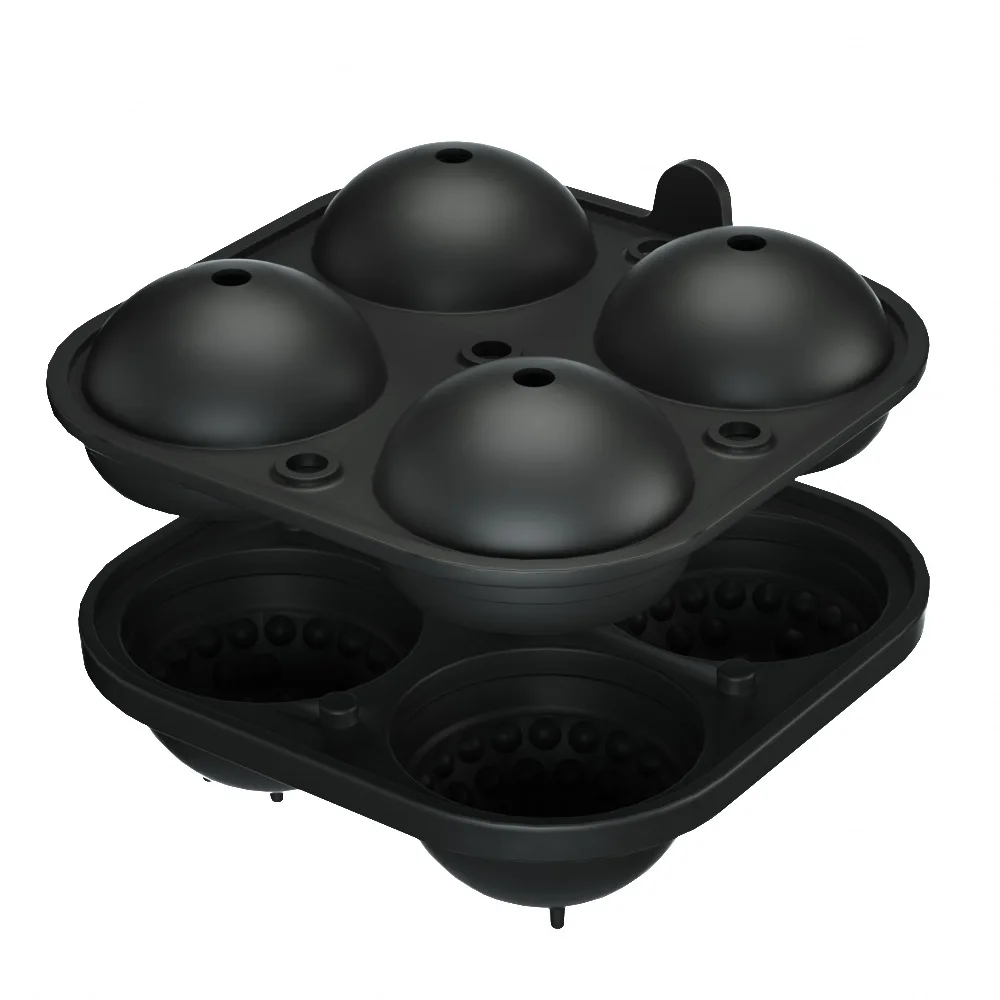 Ice Ball Mold Refrigerator Ice Plate Stackable Whisky Silicone Golf Ice Cube Tray