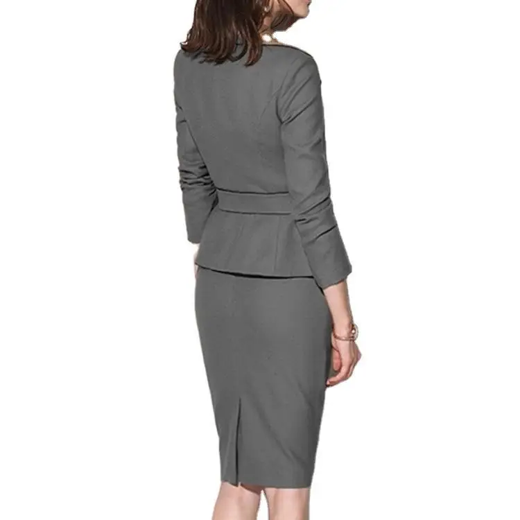 Office Uniform Business Lady  Suit Set Fashionable Fashion casual professional suit dress