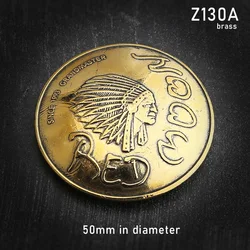 Solid brass cloth clasp redmoon cloth clasp Indian chief decorative clasp extra large