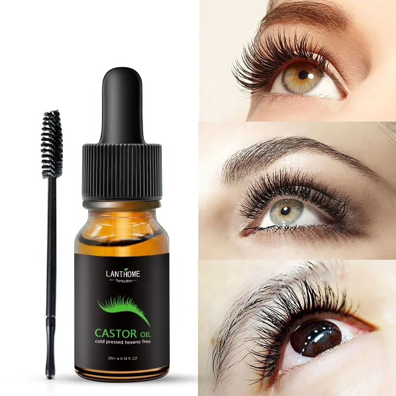 Органическое холоднопрессованное гидрогенное черное касторовое масло для роста ресниц волос по лучшей оптовой цене