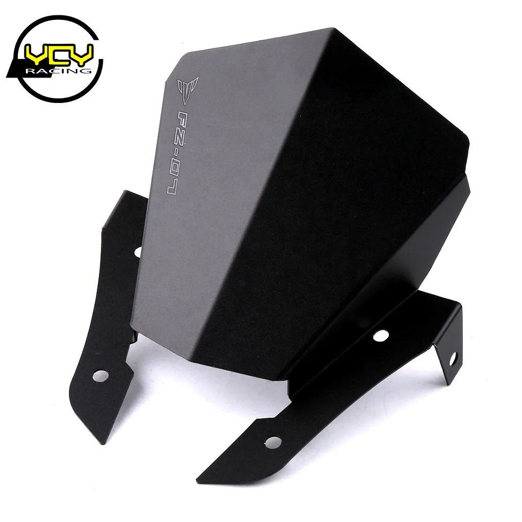 For yamaha Yamaha FZ MT07 modified motorcycle wind shield aluminum alloy front windshield