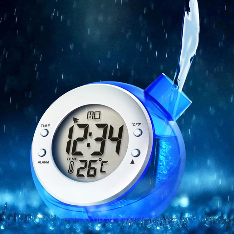 2023 New Digital Water Powered Multifunction Thermometer Clocks