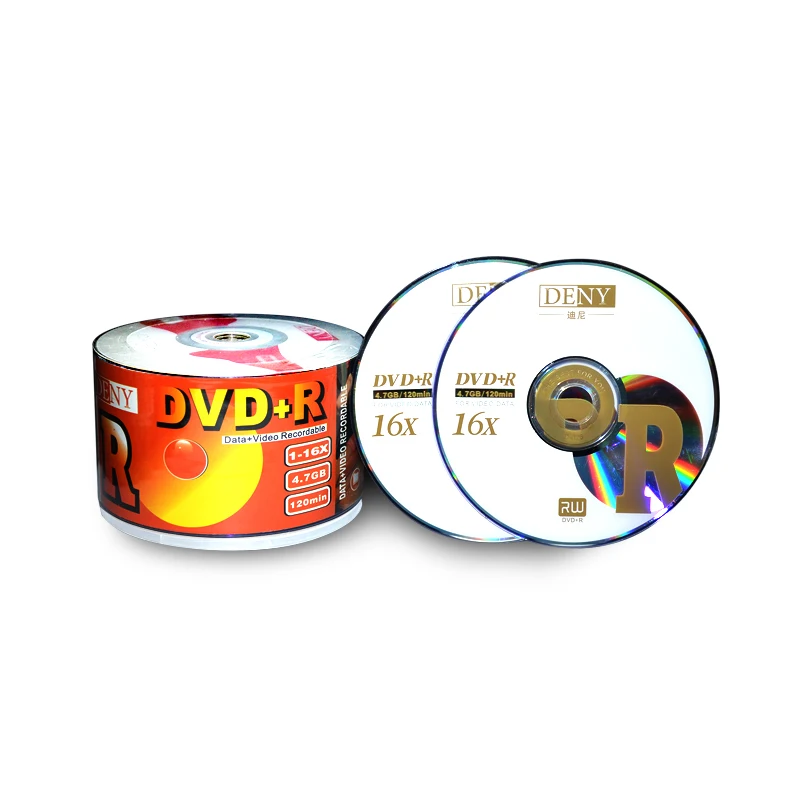 Customize Made Recordable Blank Discs DVD-R  16X for Bulk cheap dvd 50pc pack blank disk
