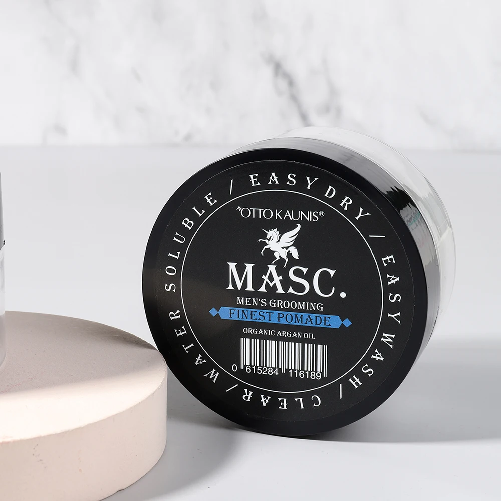 Custom logo private label pomade hair wax strong hold styling pomade for men