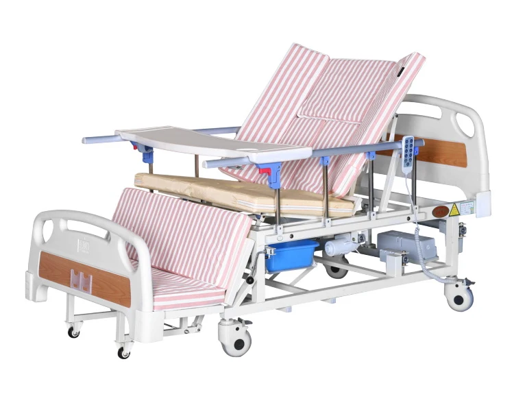 Factory Price Multifunctional Multi-function Electric Power Medical Hospital Nursing Patient Sickbed Bed With Prevent Side Slide