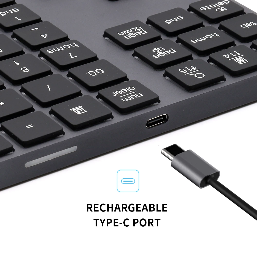 Wireless Mini Aluminium Digital Bluetooth Backlight Keyboard That Can Be Used As A Gift Is Suitable For Laptops