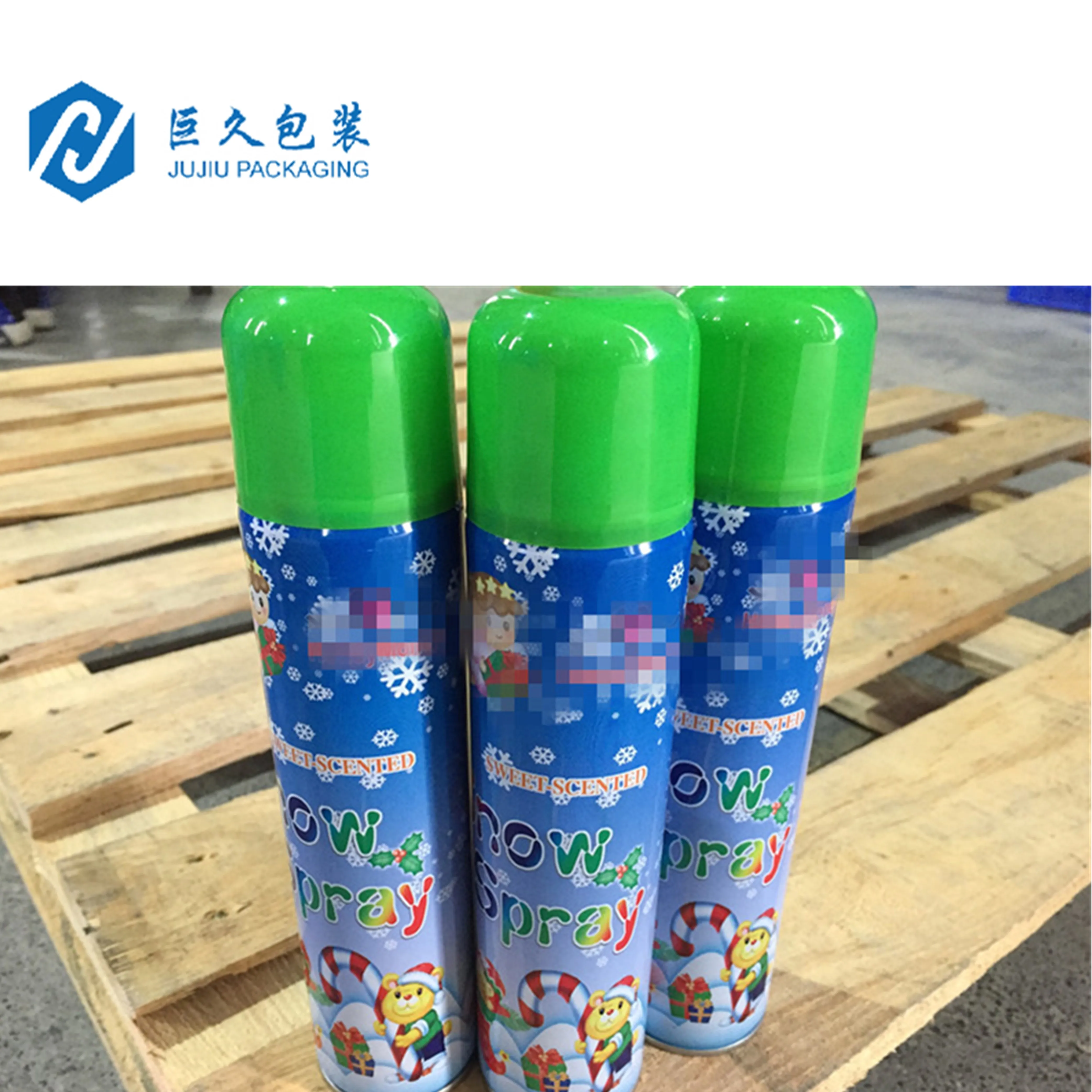 bear colored snow spray for wedding christmas decoration flying party  artificial snow foam spray