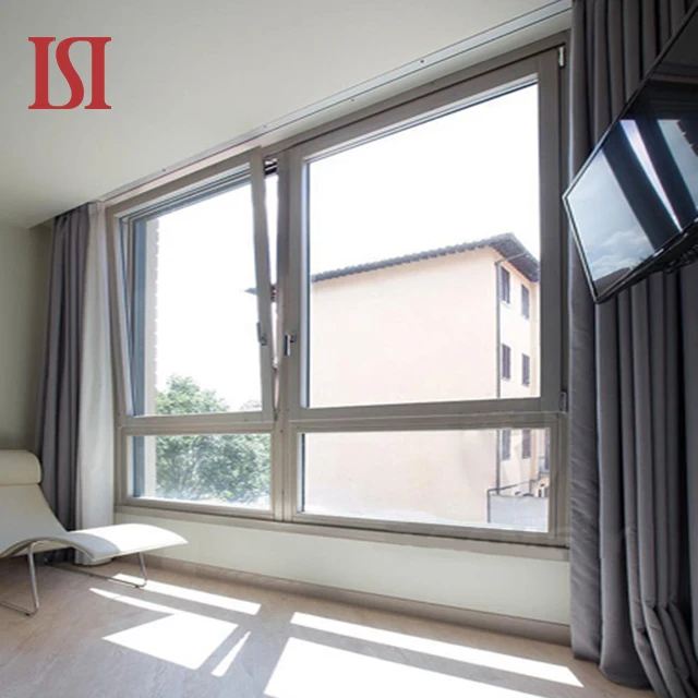 New Design Hurricane Impact Open out Modern Thermal Insulation Aluminum Casement Window with Screen for House Villa