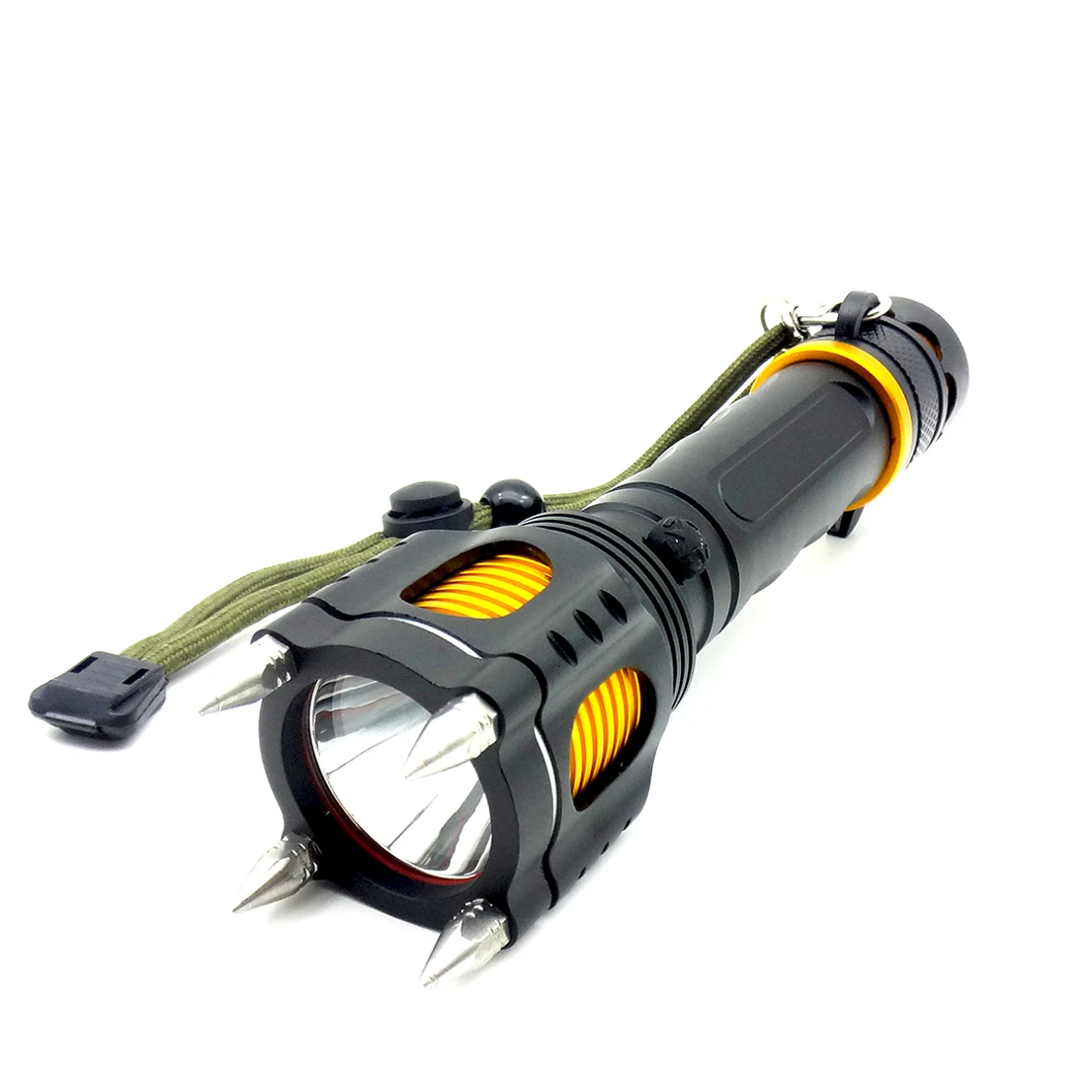 Перезаряжаемый светодиодный фонарик T6 1000 люмен, светодиодный фонарик для самообороны, аварийного самообороны, самообороны, сигнализации