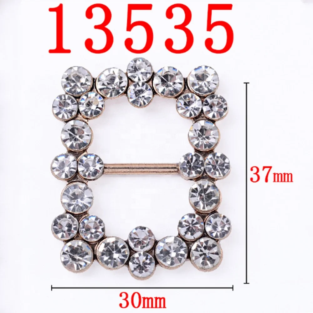 Round Rectangle Crystal Diamond Rhinestone Buckle for Box Wedding Invitations,rhinestone Belt Buckle for Invitation Ribbon