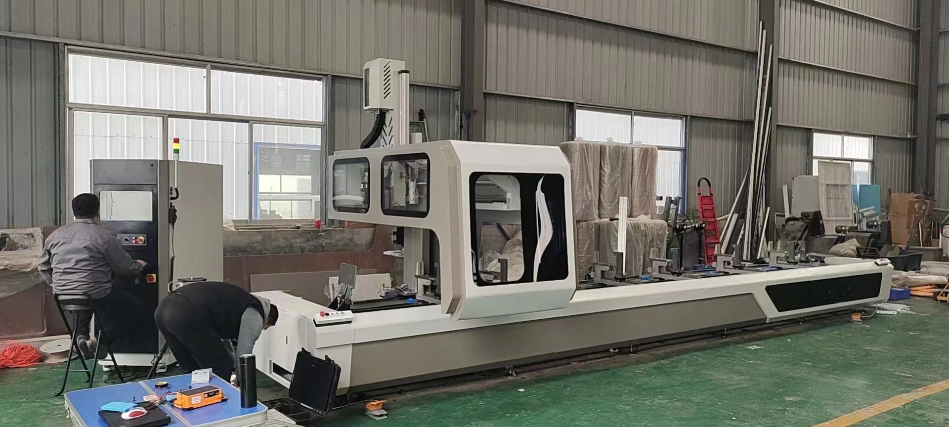High-speed four-axis CNC machining center