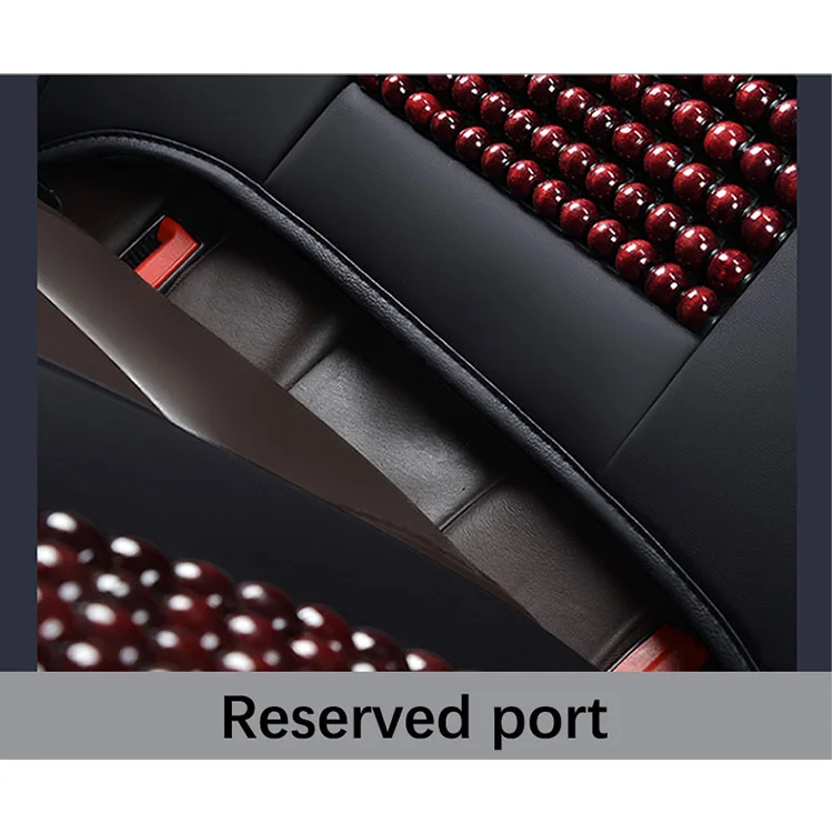 Xiangta Pu leather Wooden Bead Car Seat Cover Summer Seat Parts Design Wooden Beads Product