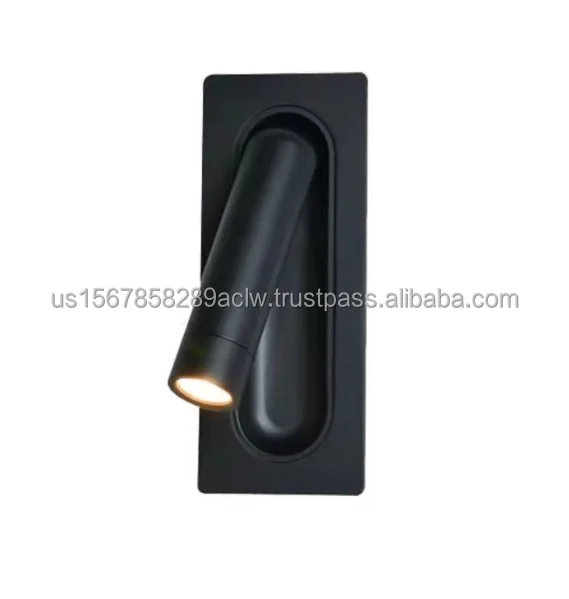 Modern 350 Degree Rotatable LED Wall Light Solar Powered 3W Hotel Villa Bedroom Living Room Study Reading Stylish Metal Material