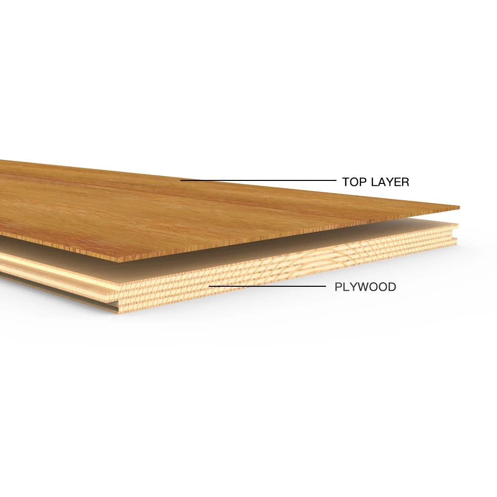 White And Grey Color Russia Oak Rustic Engineered Timber Wood Flooring