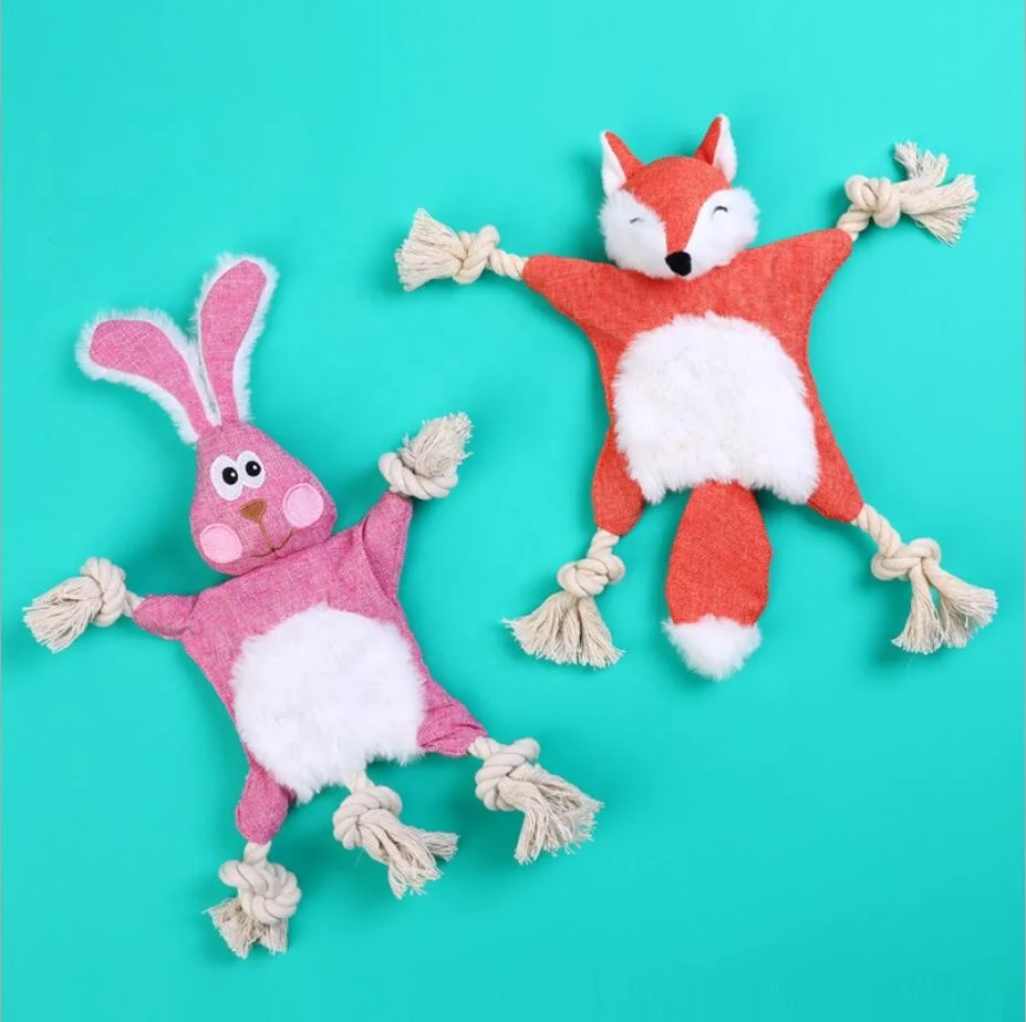 Cute Monkey Animals Squeaky Dog Toys Filled With Sound Paper Stuffed Plush Soft Squeaky Dog Toys