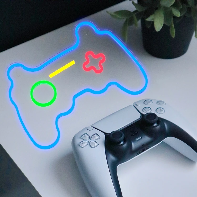 Joypad Game Controller LED Neon Sign with Plastic