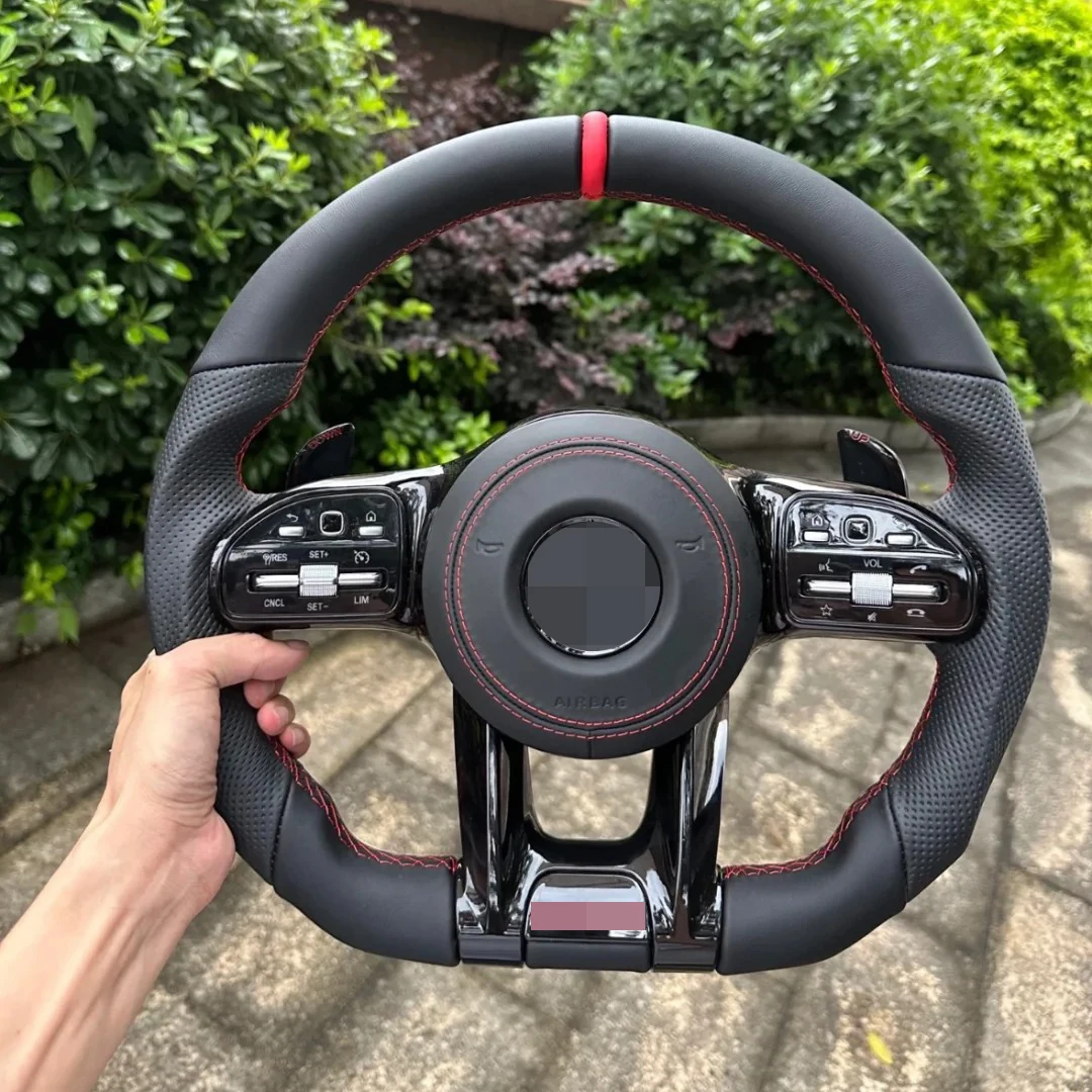 Modified Customized car retrofit upgrade leather Steering Wheel For Mercedes Benz sls class amg gt steering wheel for Benz w212