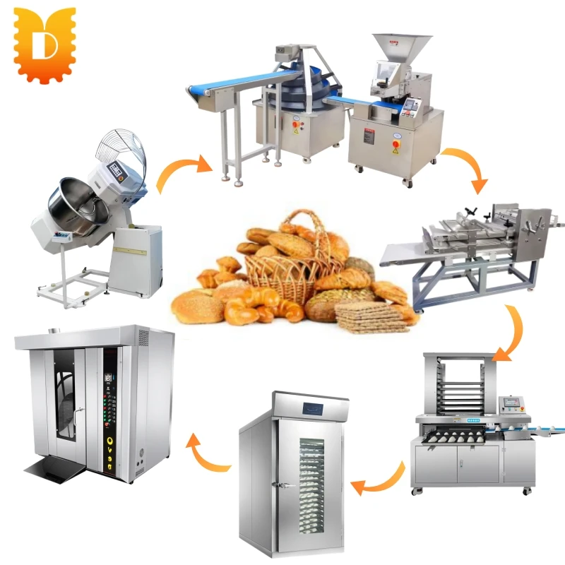 Hot Selling Dough Sheeter Divider Dough Mixer Pizza Oven Commercial Bread Making Machine Baking Bakery Equipment Baking Oven