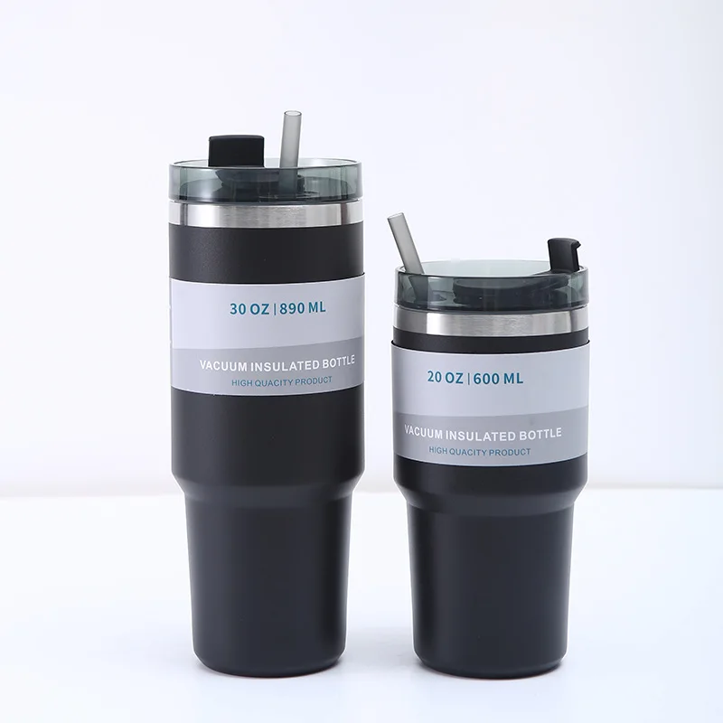 30oz Double Walled Stainless Steel Vacuum Insulation Diamond Coffee Tumbler For Driving Camping Vacuum Travel Mug Cup