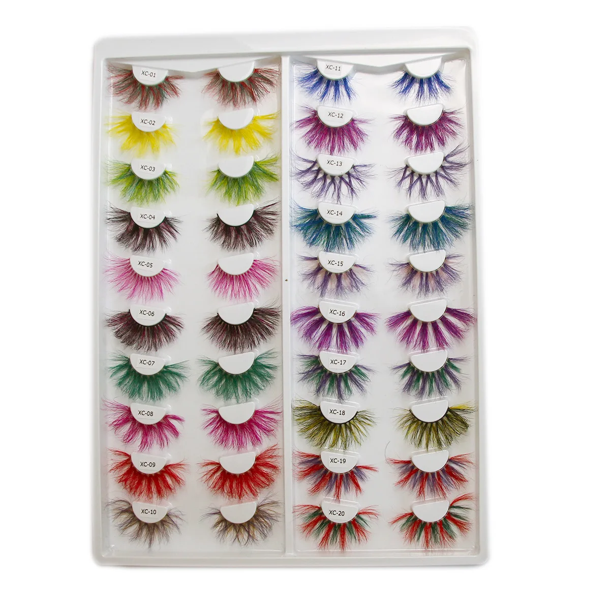 HOT selling Wholesale long thick mink lashes packaging box 8d mink eyelashes real mink color eyelash