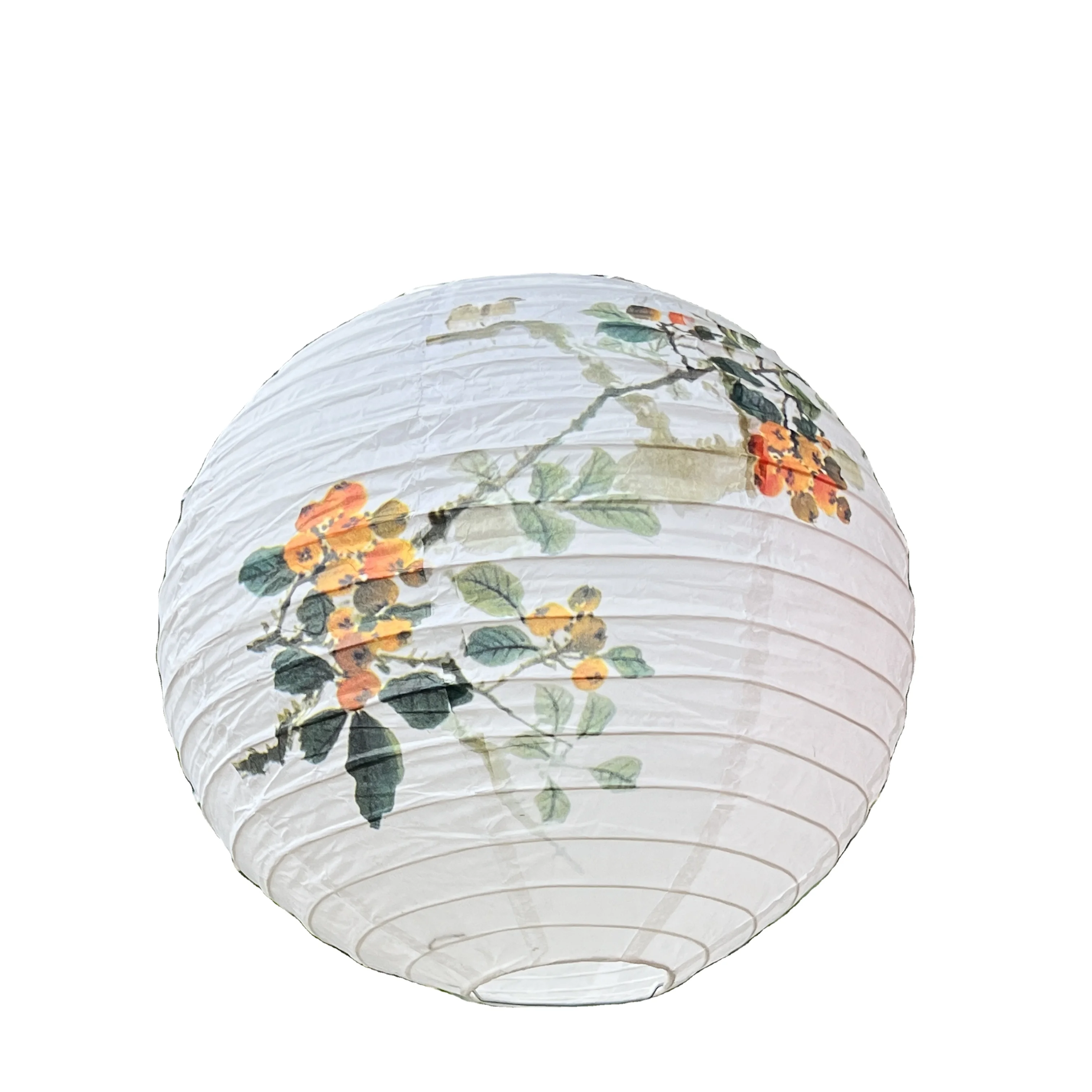 Hot Sell Chinese style loquat  And Magpie decorative flower paper lantern For Spring Festival New Year decoration