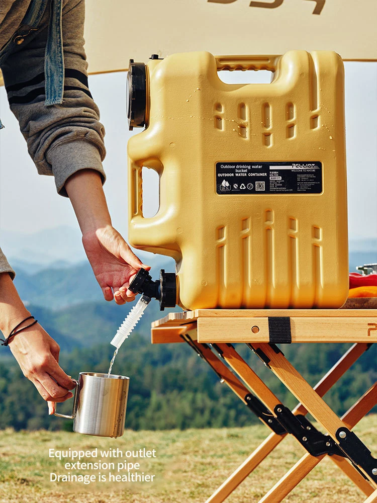 Outdoor Camping Bucket Large Capacity Portable Storage Bucket Plastic Car Portable Drinking Water Tank