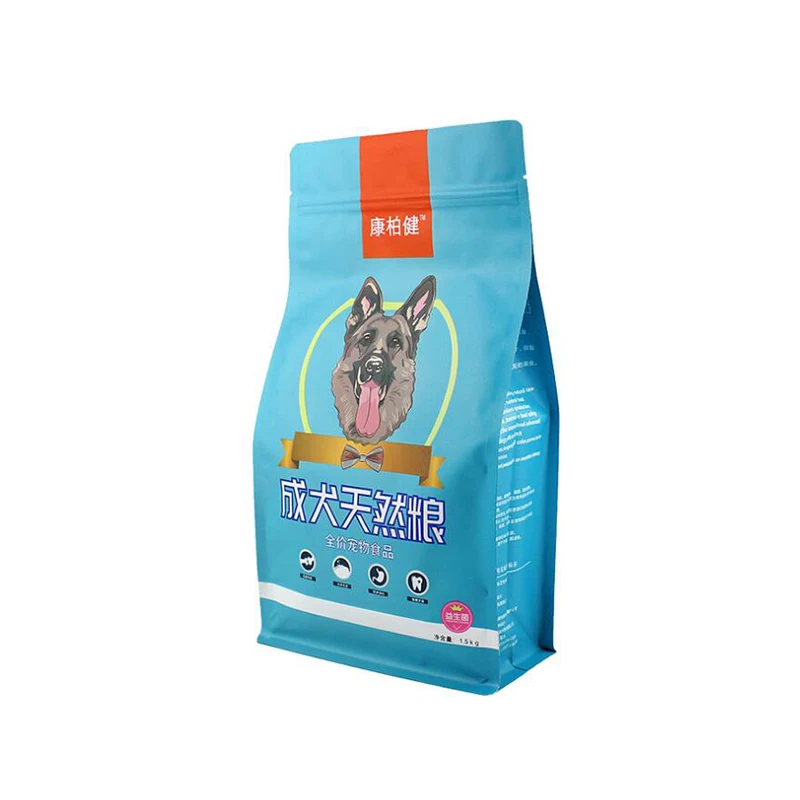 Custom Digital Printed Pet Treat Food Packing Pouch Plastic 5Kg 10Kg 20Kg 30 Lb 50Lb Dry Dog Pet Cat Food Packaging Bag