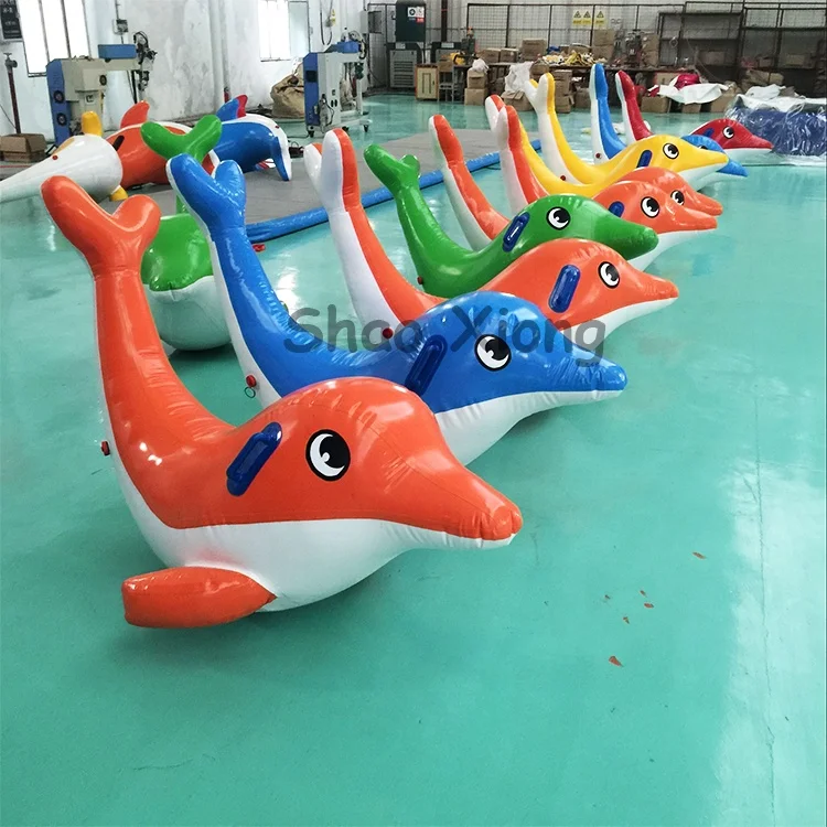 Playground Funny Water Games Seesaw Inflatable Floating Water Totter Pool Toys Air Seesaw