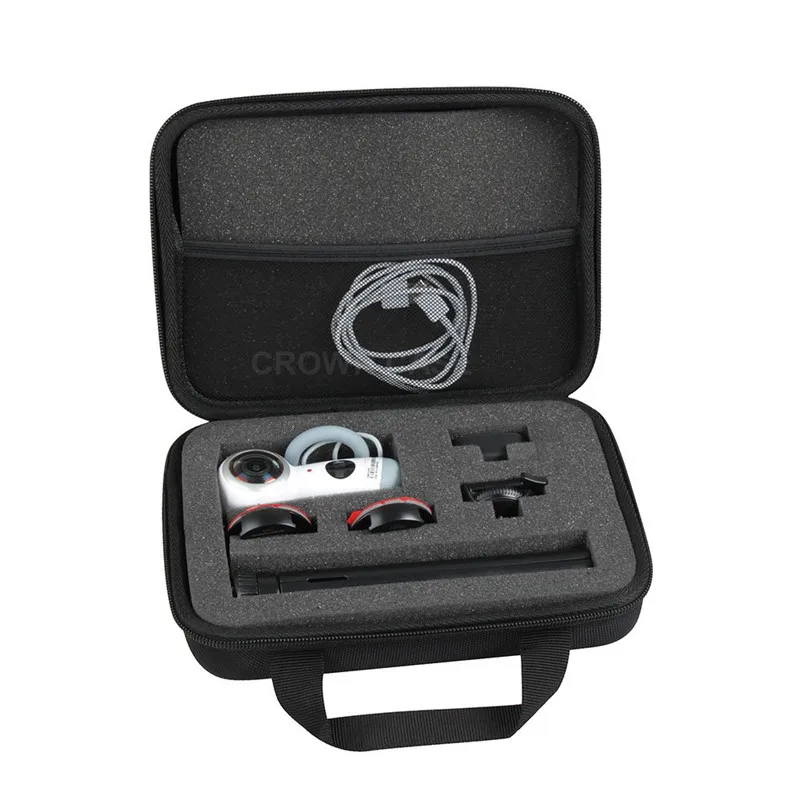 Custom Black Portable Zipper Hard Shell EVA Foam Case