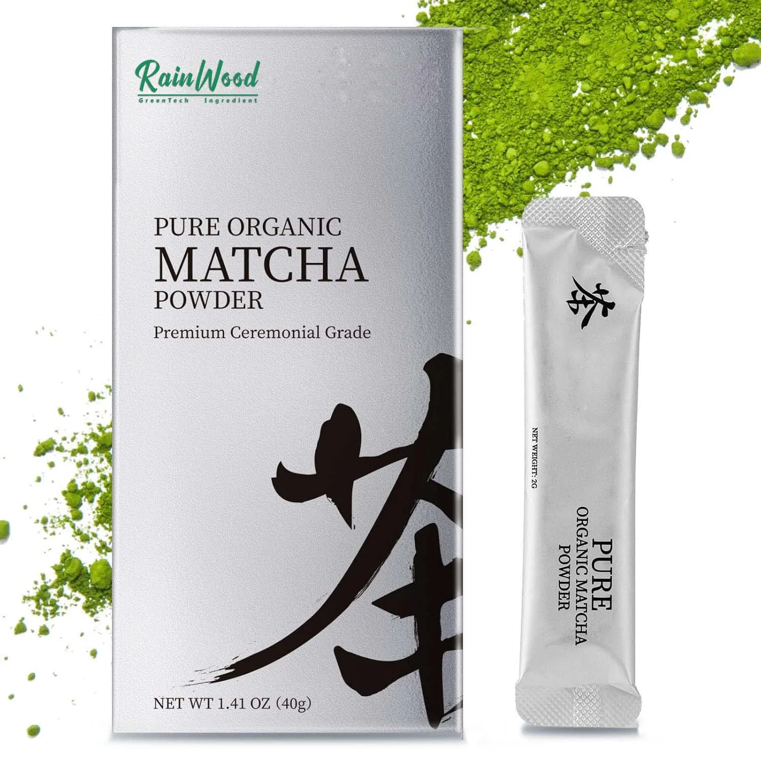 Matcha Green Tea Powder Single Serving Sticks Organic Matcha Powder Singles Packets Individual Matcha Tea Packets