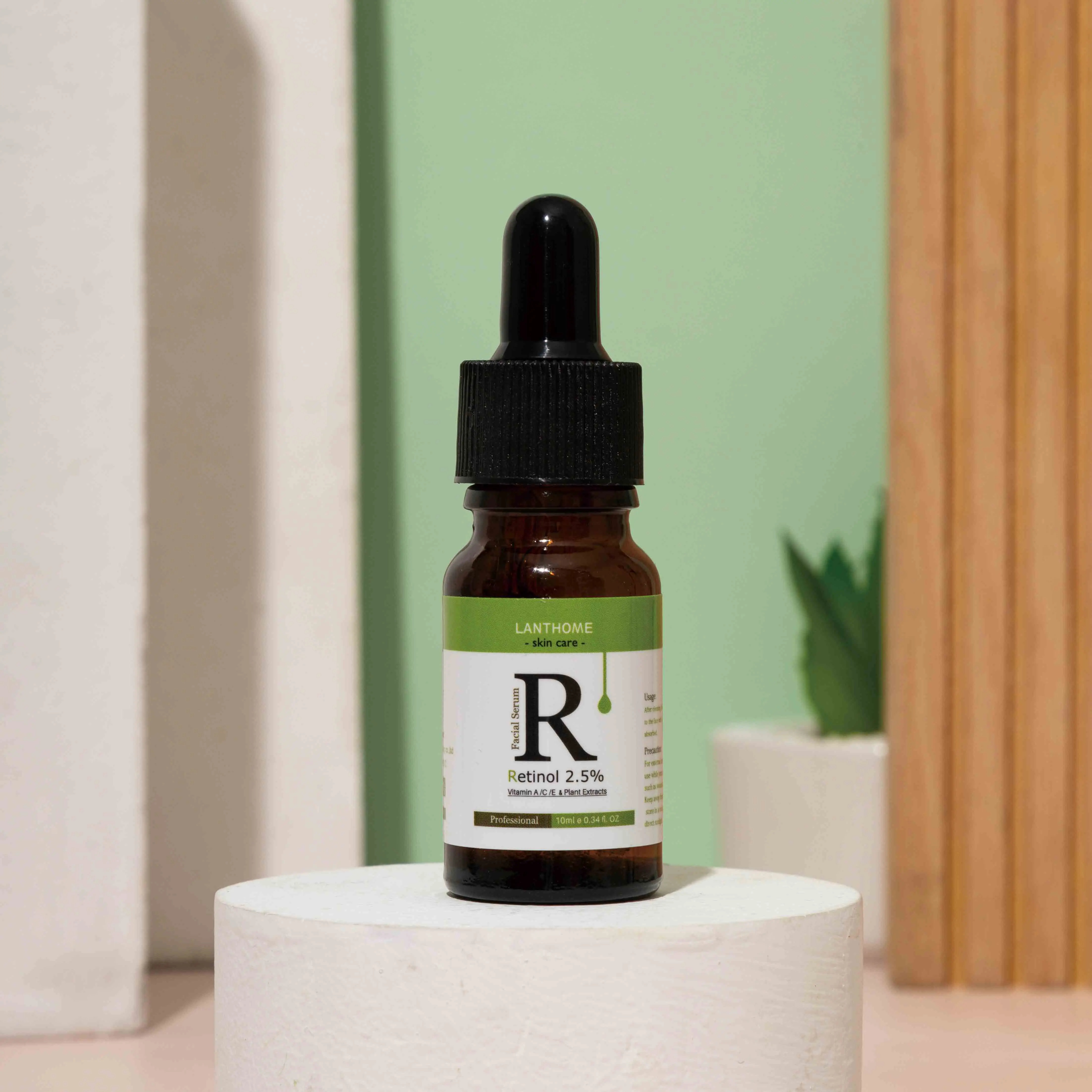 Private Label OEM Anti Aging Wrinkle Firming Brightening Skin Care Hyaluronic Acid and Vitamin E Face 2.5% Retinol Serum