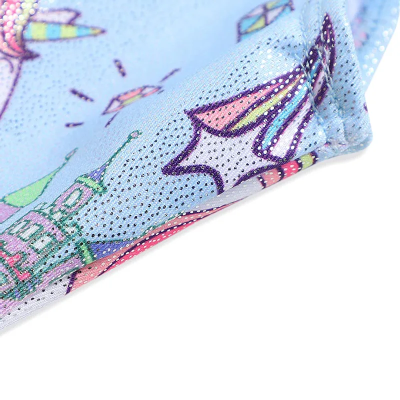 Children Horse Design Tank Top Rhythmic Gymnastics Practice Kids Professional Bodysuit Leotard