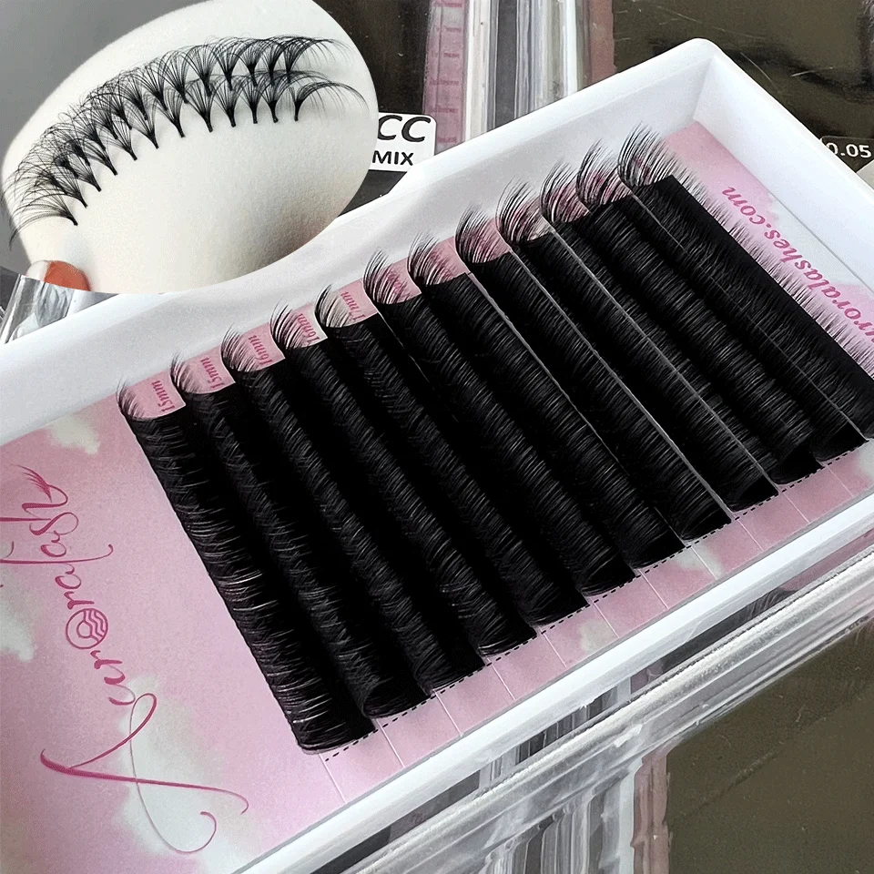 Soft Handmade Eyelashes Mink Fur Eyelashes Individual Lashes Velvet J B C Cc D Dd L Lc Ld M Curl Volume Eyelash