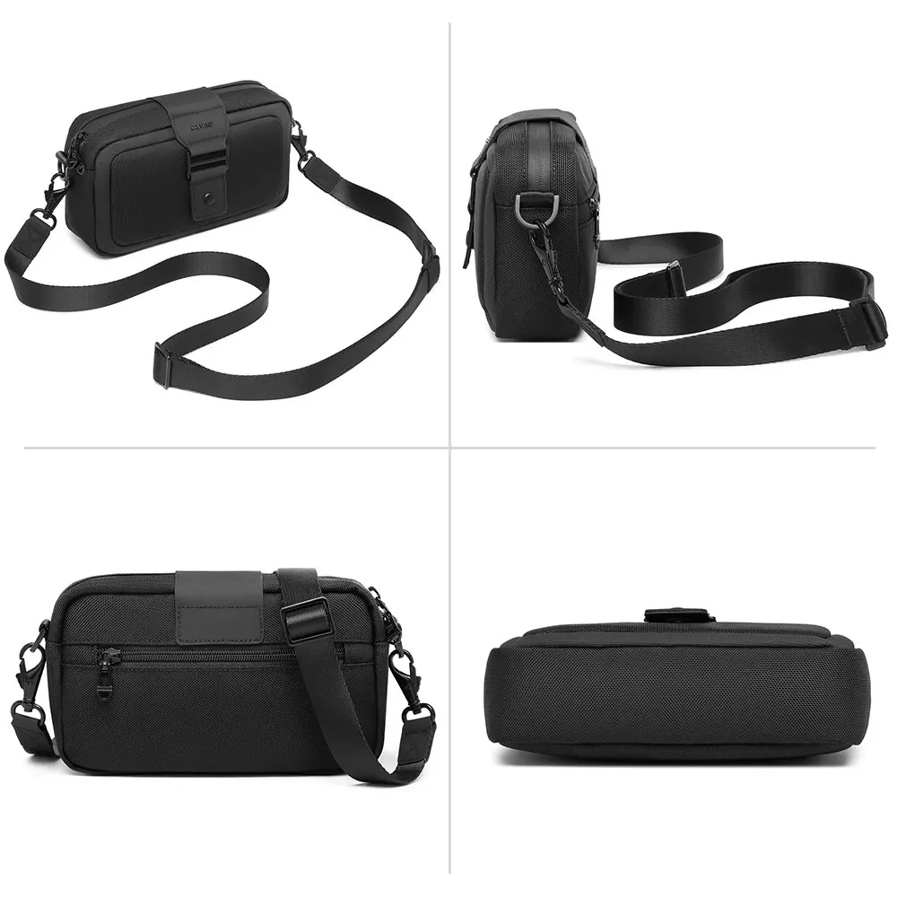 Ozuko 9829 Trendy Small Shoulder Sling Bag Purse Bag Casual Handbag Adjustable Strap For Daily Carry Men Cross Bag