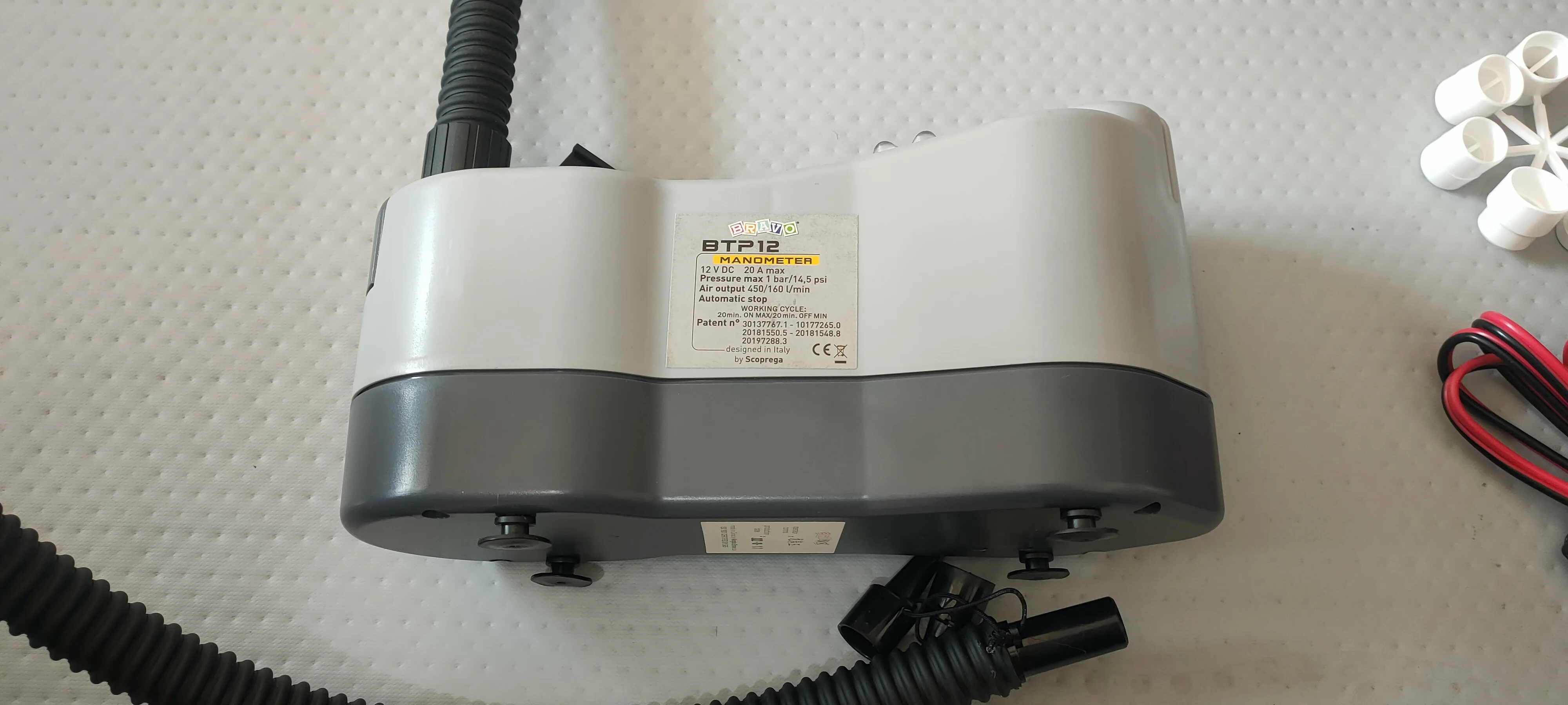 Bravo  BP12V  electric air pump Inflation Pump for SUP Kayaks inflatable boat