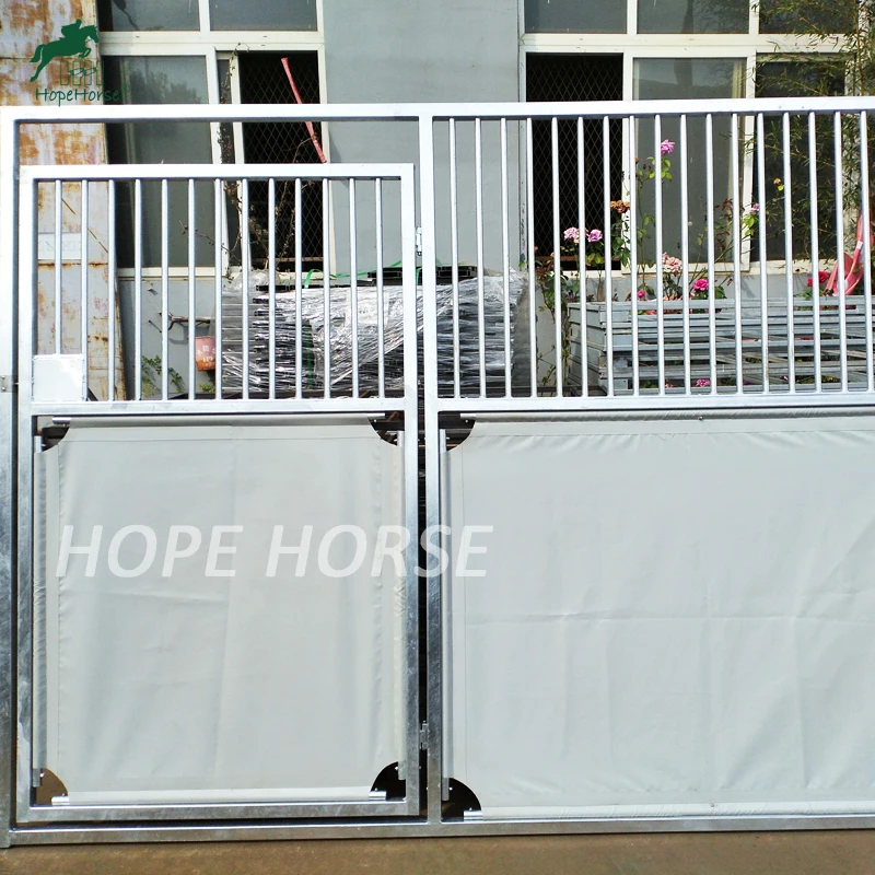 Used temporary horse stall front panel steel hot dip horse stable fronts